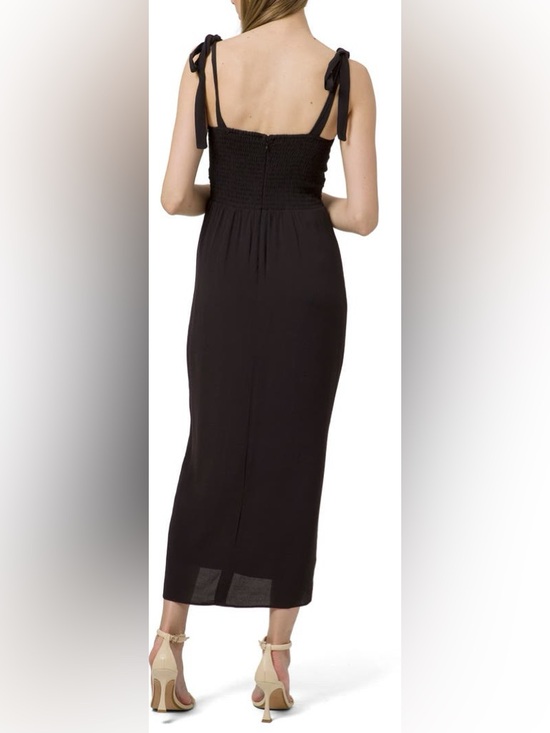 WAYF Malibu Faux Wrap Midi Dress - Picture 3 of 7